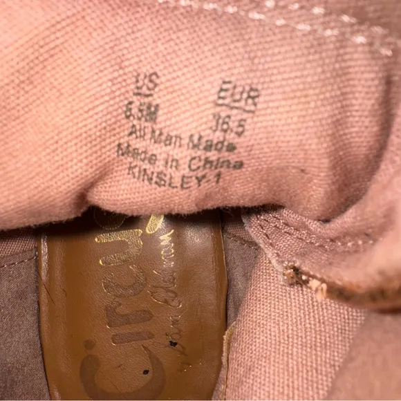 CIRCUS by Sam Edelman Rose Gold/Copper Kinsley Combst Boots Women’s Size 6.6 EUC