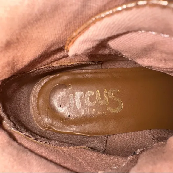 CIRCUS by Sam Edelman Rose Gold/Copper Kinsley Combst Boots Women’s Size 6.6 EUC