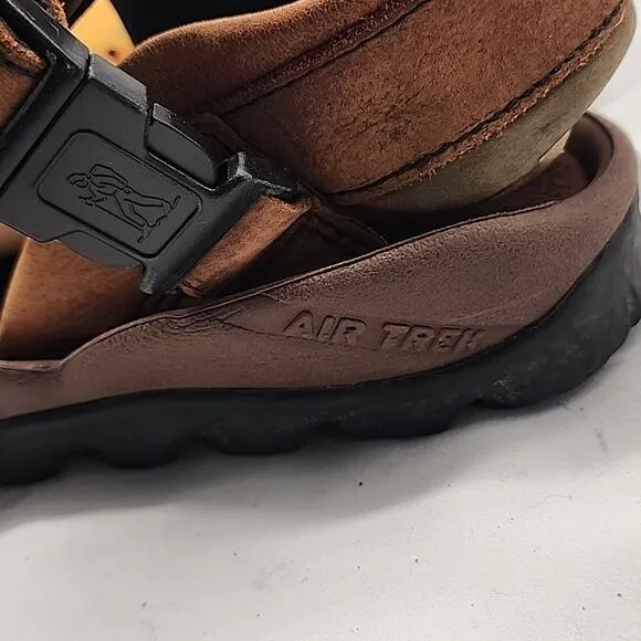 CLARKS AIR TREK TOUGH NUBUCK LEATHER MENS 13 TREKKING SANDALS IN FAIRLY VGUC