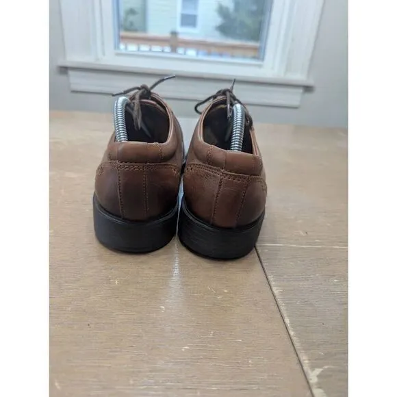 Clarks Collection Clarkslite Tie Slip On Dress Shoes men's size 9.5M tan combi