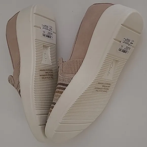 Clarks Collection Double Gore Slip-Ons - Layton Petal