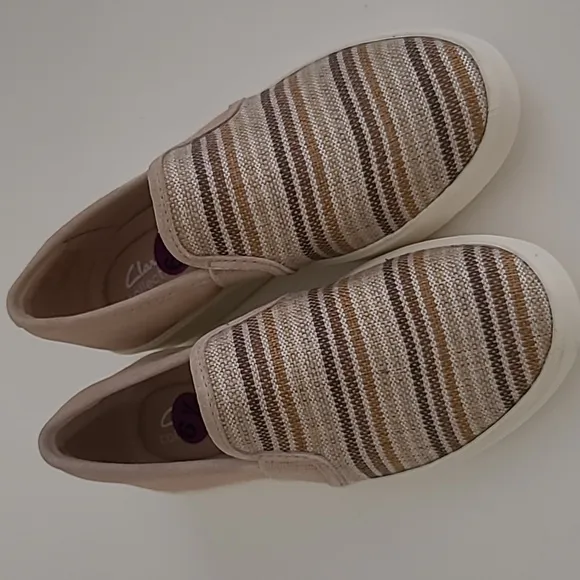 Clarks Collection Double Gore Slip-Ons - Layton Petal