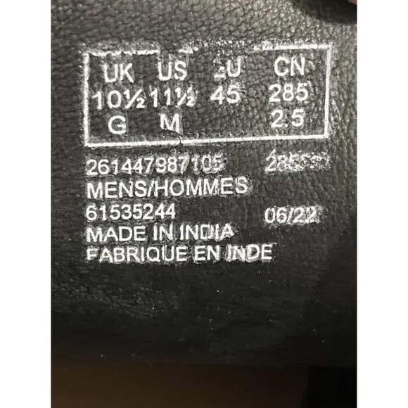 Clarks Men's Size 11.5M Foxwell Chukka Mid Black Leather ankle Boots shoes
