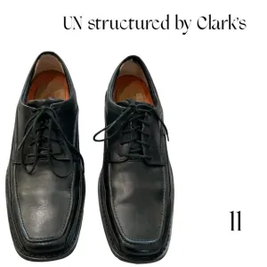 Clarks Unstructured Men's Black Leather Shoes size 11