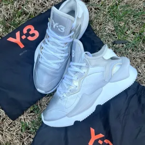 CLEAN Adidas Kaiwa Y-3 Size 8 Mens Silver Metallic Shoes