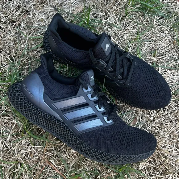 CLEAN Adidas Ultra4D Triple Black size 11.5 Mens Running shoes