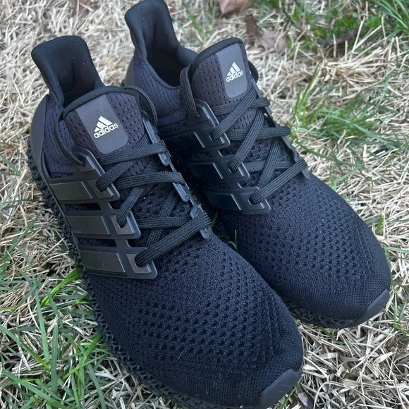 CLEAN Adidas Ultra4D Triple Black size 11.5 Mens Running shoes