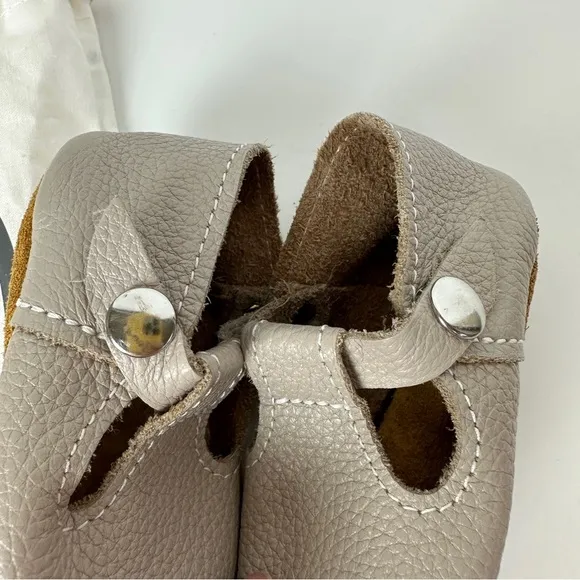 CLOUD GREY Mon Petit Shoes MPs‎ Size 4 Gray Grey Baby Toddler Soft Soles