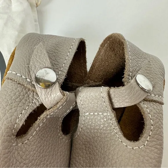 CLOUD GREY Mon Petit Shoes MPs‎ Size 4 Gray Grey Baby Toddler Soft Soles