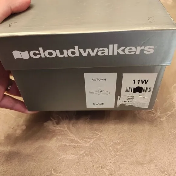Cloudwalkers by Avenue Autumn Black Mules, Size 11W, Like New!