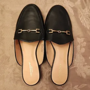 Cloudwalkers by Avenue Autumn Black Mules, Size 11W, Like New!
