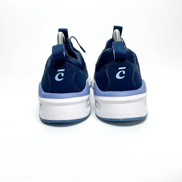 Clove Navy Blue Slip-On Sneakers with Easy-Pull Laces Size Men's 8/Women's 9.5
