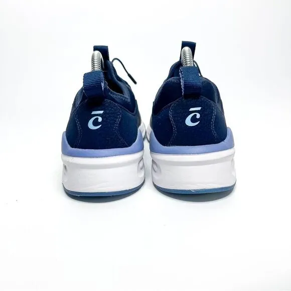 Clove Navy Blue Slip-On Sneakers with Easy-Pull Laces Size Men's 8/Women's 9.5