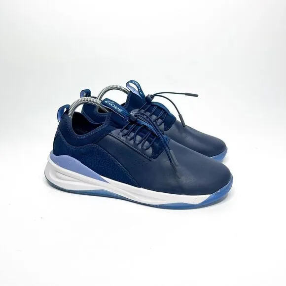 Clove Navy Blue Slip-On Sneakers with Easy-Pull Laces Size Men's 8/Women's 9.5