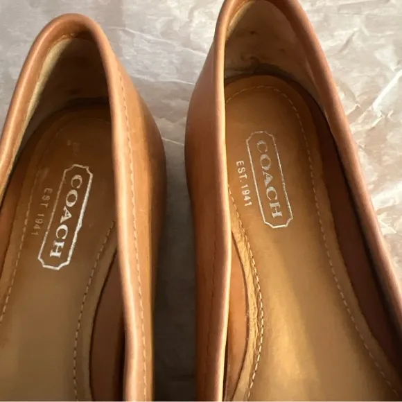 Coach FLAT SHOES PAMILLA STYLE Sz6 Brown