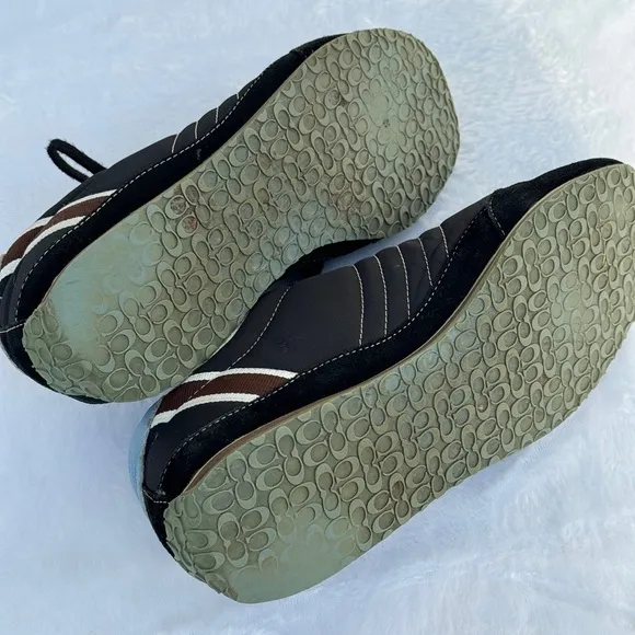 Coach Womens SneakersLace Up‎ Shoes NIKKISuede Size 8M