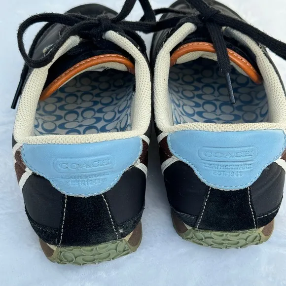 Coach Womens SneakersLace Up‎ Shoes NIKKISuede Size 8M