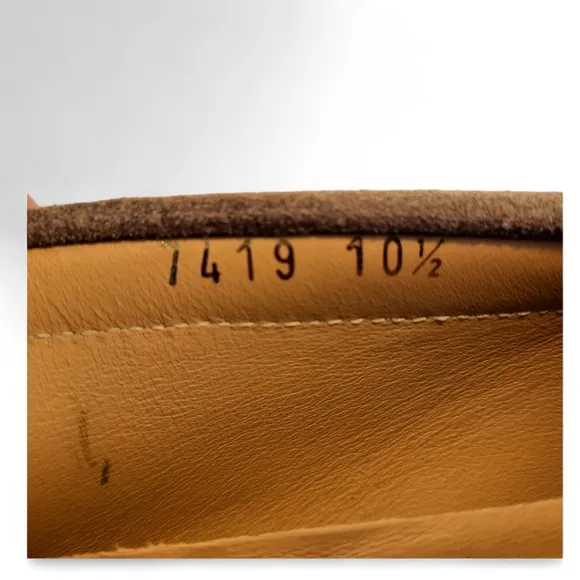 COBBLER UNION Driving Loafer Italian Suede Vibram Moccasin Drivers Sand Tan 10.5