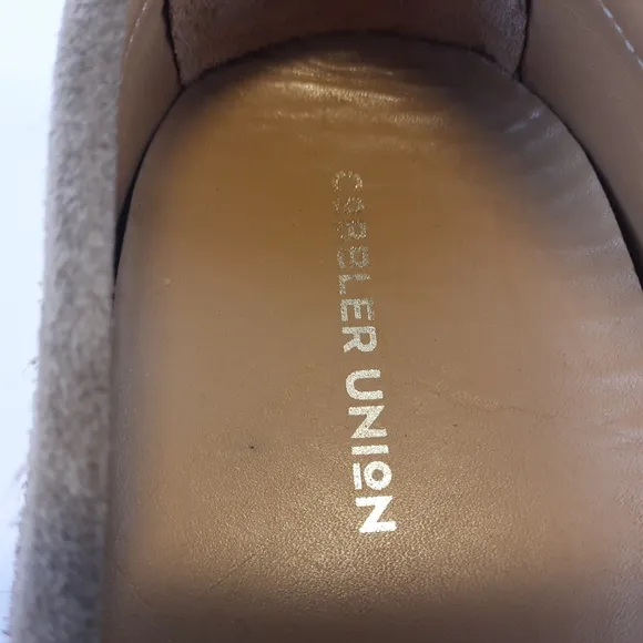 COBBLER UNION Driving Loafer Italian Suede Vibram Moccasin Drivers Sand Tan 10.5