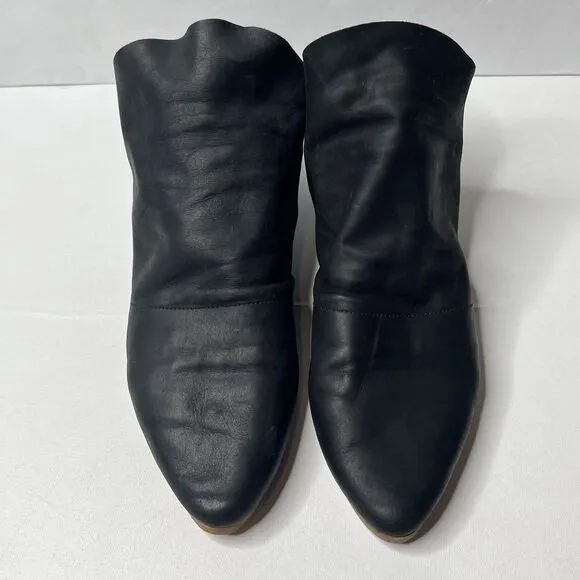 Coclico Pelipa Black Leather Flat Shoes Womens SZ 40/9.5 MSRP $350
