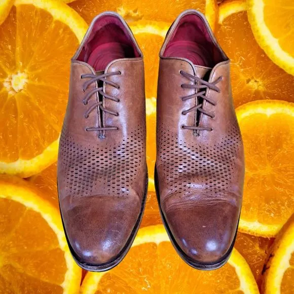 Cole Haan Grand 0S ‎ Brown Oxford Shoes Size 10.5