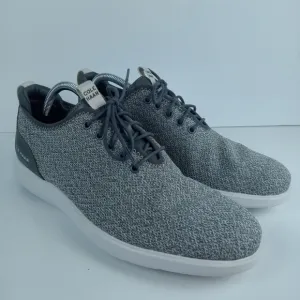 Cole Haan Grand OS Plus Essex Distance Oxford Shoes Mens 10 Gray Knit Sneakers