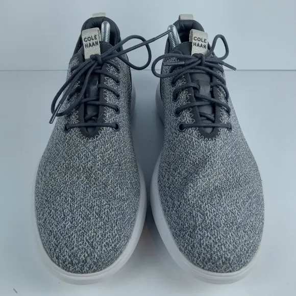 Cole Haan Grand OS Plus Essex Distance Oxford Shoes Mens 10 Gray Knit Sneakers