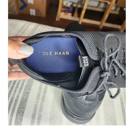 Cole Haan Grand Plus Essex Distance Knit Oxford Black Men's‎ Shoes Size 12 M