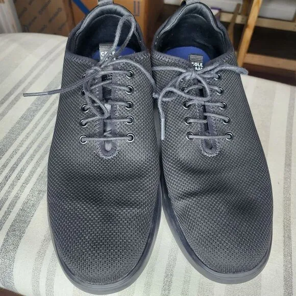 Cole Haan Grand Plus Essex Distance Knit Oxford Black Men's‎ Shoes Size 12 M