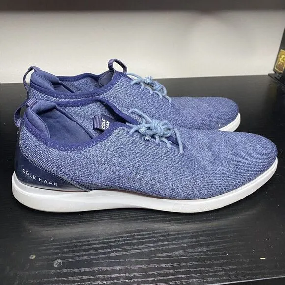 Cole Haan Grand Plus Essex Men's 11 Distance C30820 Blue Oxford Dress Shoes