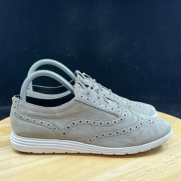 Cole Haan Grand Tour Suede Womens Oxford Sneaker Ironstone Grey (W05596) Size 7B