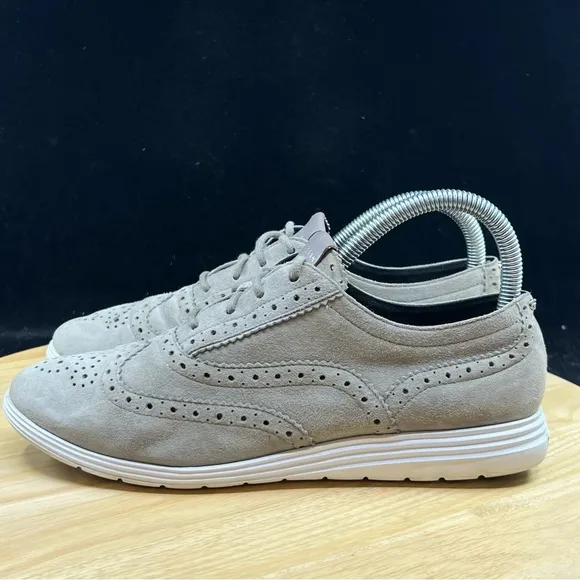 Cole Haan Grand Tour Suede Womens Oxford Sneaker Ironstone Grey (W05596) Size 7B