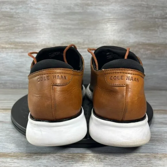 Cole Haan Men's 2.Zerogrand Brown Leather Wingtip Oxford Shoes Size 13
