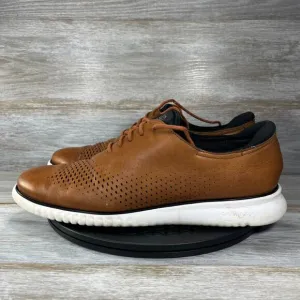 Cole Haan Men's 2.Zerogrand Brown Leather Wingtip Oxford Shoes Size 13