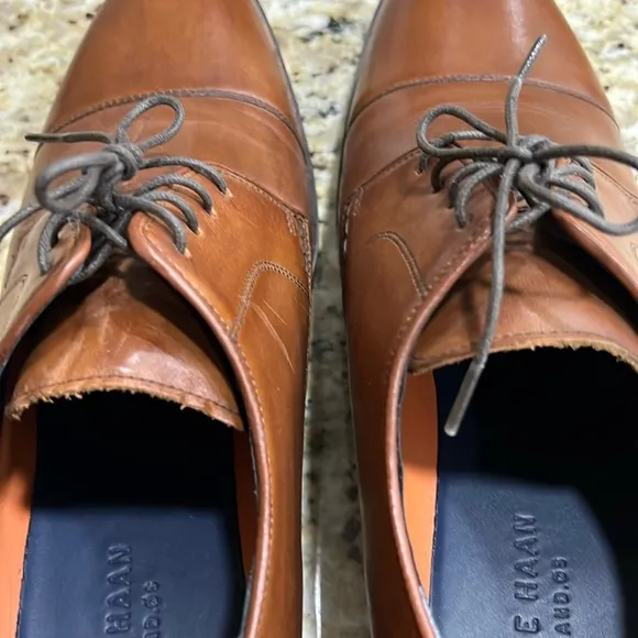 Cole Haan Men’s Brown/Tan Lace-Up Dress Shoes - Sz 11 W