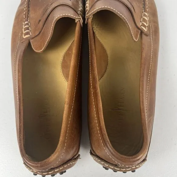 Cole Haan Mens‎ Grant Canoe Penny Loafer C12132 Brown Leather Size 13 M