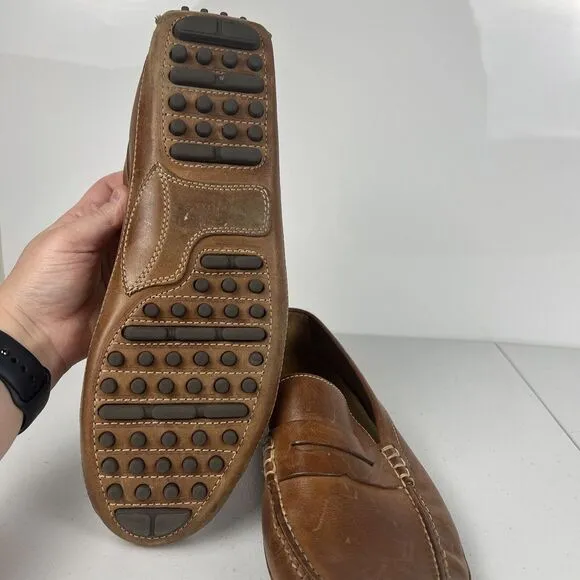 Cole Haan Mens‎ Grant Canoe Penny Loafer C12132 Brown Leather Size 13 M