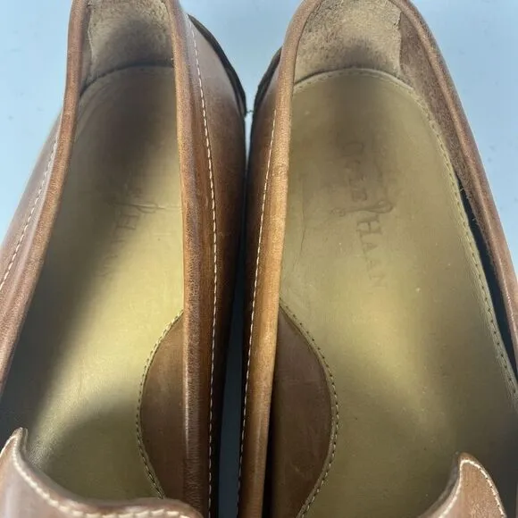 Cole Haan Mens‎ Grant Canoe Penny Loafer C12132 Brown Leather Size 13 M