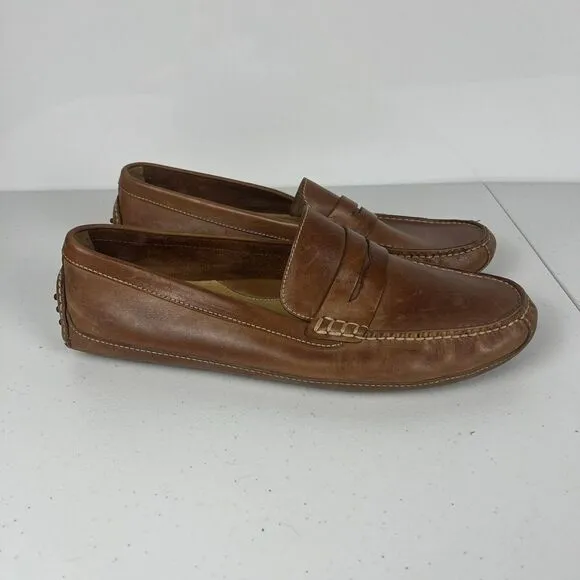 Cole Haan Mens‎ Grant Canoe Penny Loafer C12132 Brown Leather Size 13 M