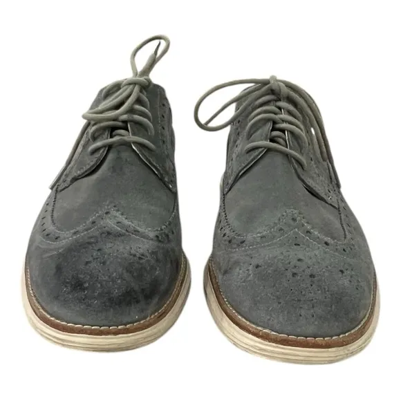 COLE HAAN NEW YORK CITY LUNARGRAND LONG WINGTIP C11867 SIZE 9 LIME STONE