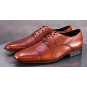 Cole Haan Nik Air Men's Cap Toe Dress Shoes Size 10.5 Leather Brown