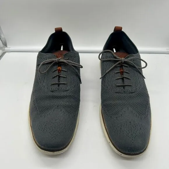 Cole Haan Original Grand Stitchlite Oxford Shoes Men 16 Gray Wingtip Comfort
