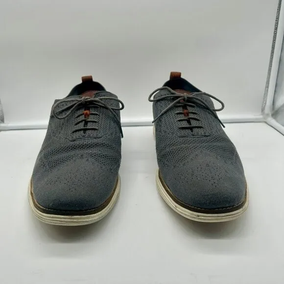 Cole Haan Original Grand Stitchlite Oxford Shoes Men 16 Gray Wingtip Comfort