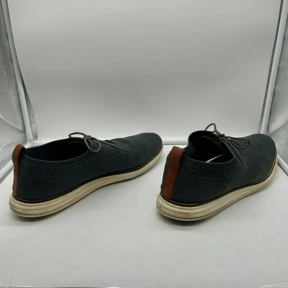 Cole Haan Original Grand Stitchlite Oxford Shoes Men 16 Gray Wingtip Comfort