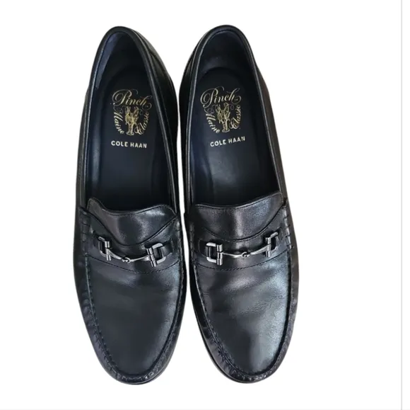 Cole Haan Pinch Sandford Bit Leather Slip On Loafer Black Sz 11 M Old Money