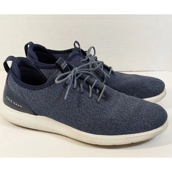 Cole Haan Shoes Mens Size 11 M Grand Plus Essex Distance Knit Oxford Blue C30820