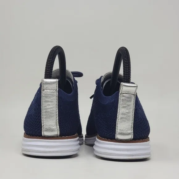 Cole Haan Womens Size 5.5B Blue Grand Stitchlite Oxford Shoes W11503 Pre-owned