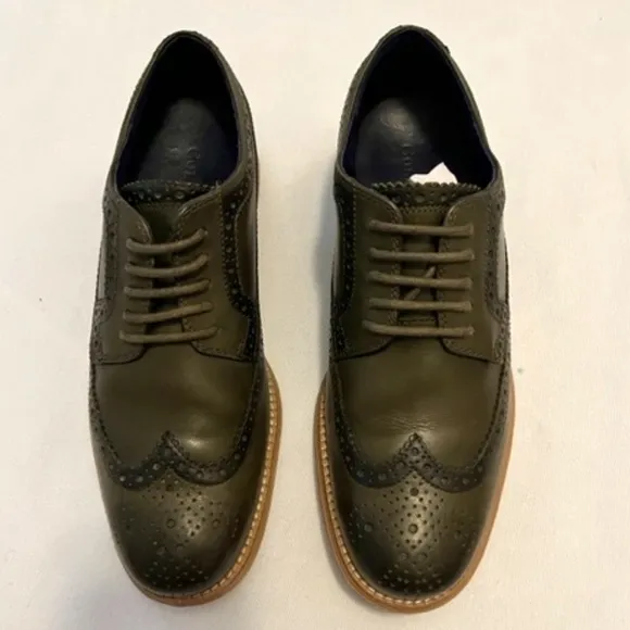 Cole Haan ZeroGrand Wingtips Green 7.5