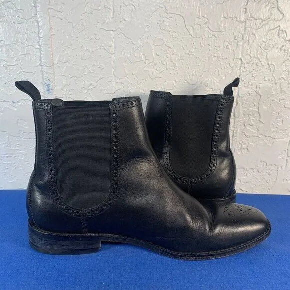 Cole Haan Chelsea Boots Mens Size 9.5 M Warren Black‎ Leather Shoes C20091