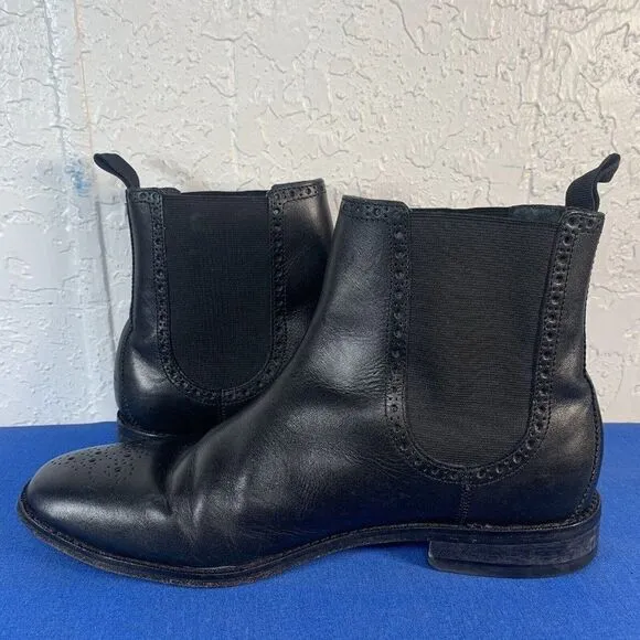 Cole Haan Chelsea Boots Mens Size 9.5 M Warren Black‎ Leather Shoes C20091